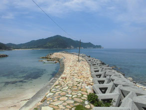 阿武町 木与の波止の写真