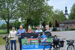 Steffen Seibt, Florian Seela, Nicole Bartolles, Bürgermeister Tino Wenkel, Andrea Behler