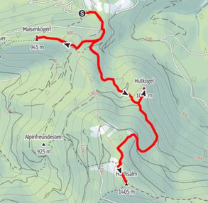 Hochsalm, Hutkogel, Maisenkögerl, Almtal