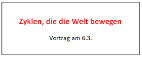 Vortrag am 6.3. - Wirtschaftszyklen, die die Welt bewegen