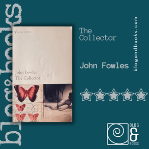 The Collector by John Fowles lying on dark grey material