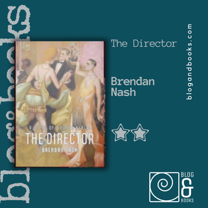 Hand holding the book, The Director by Brendan Nash