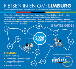 Tips voor Fietsers - Fietsen in en om Limburg editie 2025 - De gratis fietsgids