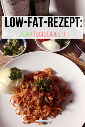 Low-Fat-Rezept: Linsenbolognese