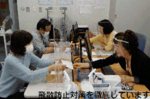 アクリル板とフェィスシールド