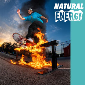 skate rail grind, furya natural energy