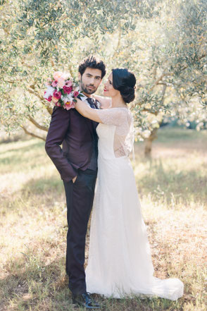 Robe de mariée dos nu