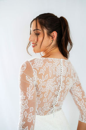 Robe de mariée bohème féminine