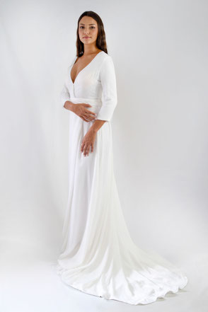 Robe de mariée simple et élégante