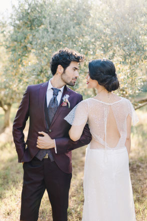 Robe de mariée dos nu