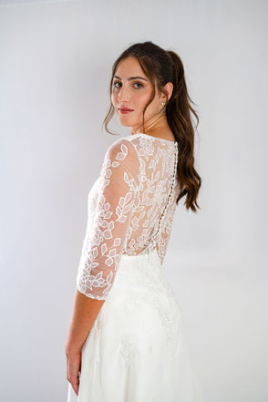 Robe de mariée simple et élégante