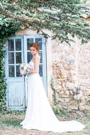 Robe de mariée bohème chic