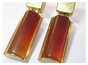 Ohrhänger, 750er Gold, Karneol