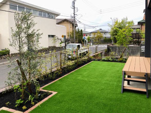 人工芝施工例　ナンバホーム