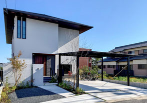 半田市　和風モダン　新築外構　住友林業