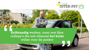 ontwerp banner met jubileumlogo INTER-PSY