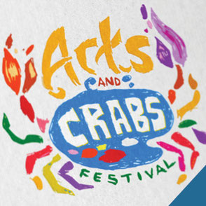 Arts and Crabs Festival Logo Design Lake Charles Louisiana