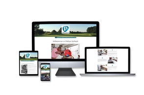 Webdesign Referenz mit Responsive Webdesign Abbildungen für "Phillips Golfworks" von Funkenflug Design Münster.