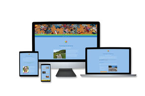 Webdesign Referenz mit Responsive Webdesign Abbildungen für "Liudmila Hoesch" von Funkenflug Design Münster.