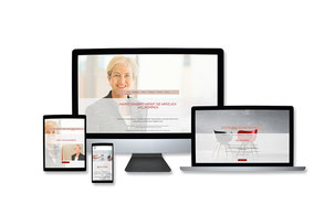 Webdesign Referenz mit Responsive Webdesign Abbildungen für "Senbert Beratung" von Funkenflug Design Münster.