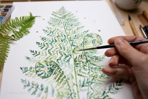 Kunst, Aquarell, Malerei, Intuitive Kunst, Christine Geier, Feenographie, Heilkunst, Heilsame Kunst, Visionäre Malerei, Krafttiere, Bäume, Naturkunst