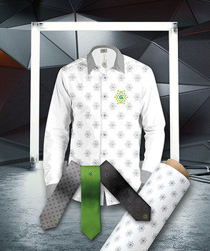 Corporate Clothing - exklusive Hemden - Krawatten - individuell designte Stoffe - Business Clothing