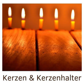 Kerzen, Kerzenhalter, ohne Paraffin, Sojakerzen