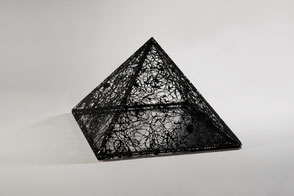 Katharina Lehmann, Future 2025 · Acrylic, thread, metal, mirror 