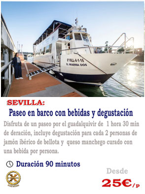 paseo barco Sevilla 11 pasajeros