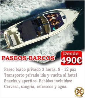 paseo privado en barco