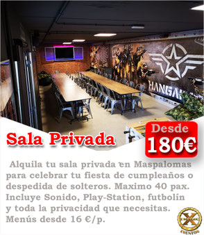 sala privada en las palmas