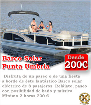 alquiler barco solar Punta umbria