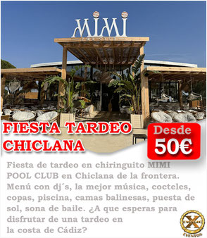 fiesta chiringuito tardeo despedidas chiclana