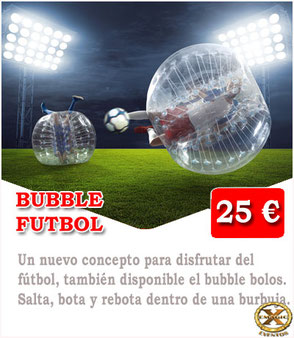 bubble futbol en Málaga