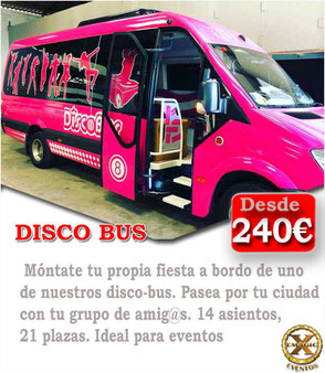 disco bus en Málaga