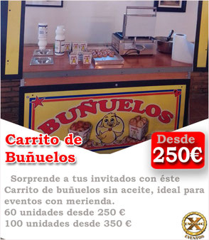 carrito de buñuelos en Cádiz