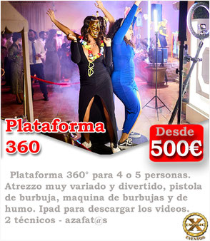 plataforma 360 para bodas y eventos