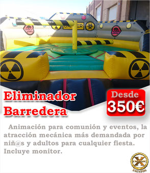 eliminador o barredera para fiestas y eventos en Cádiz