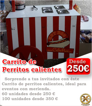 Carrito de perritos calientes