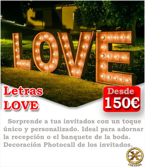 Letrero decoración LOVE