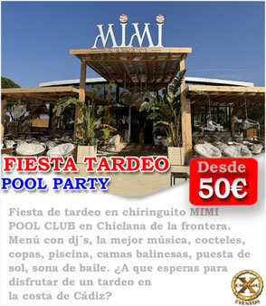 fiesta chiringuito tardeo despedidas chiclana