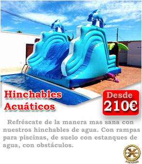 atracciones acuáticas para eventos en Cádiz