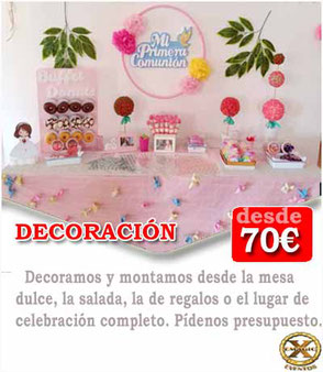 decoración comunión Cádiz