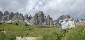 Panorama am Grödner Joch