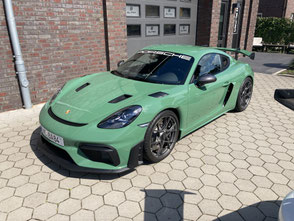 Porsche 718 GT4 RS farbige colored PPF Elfer Folien bester Folierer Lackschutzfolie Hamburg 
