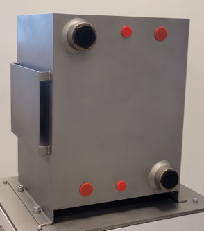 Multistream heat exchanger for hydrogen dispenser (SAEJ2601 compliant)