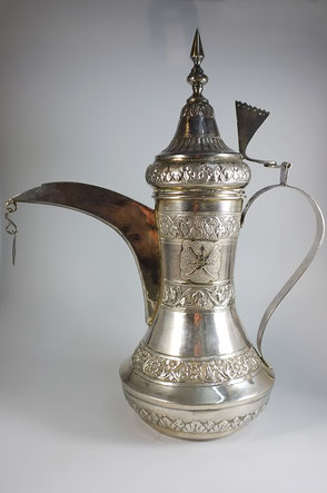 Kaffeekanne Silber Arabien