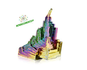 bismuth metal crystal, shiny amazing bismuth crystals, nova elements bismuth crystals for collection