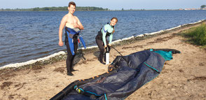 Kitesurfen lernen in der Kiteschule an der Ostsee