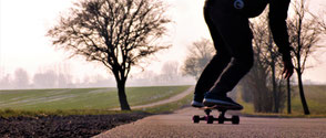 Longboarden an der Ostsee in der VDWS Kiteschule